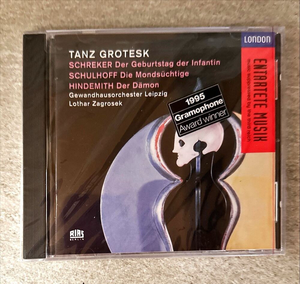 NEW Tanz Grotesk: Schreker, Schulhoff, Hindemith / Zagrosek (CD, 1995) Sealed
